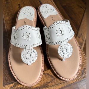 White Jack Rogers Sandals